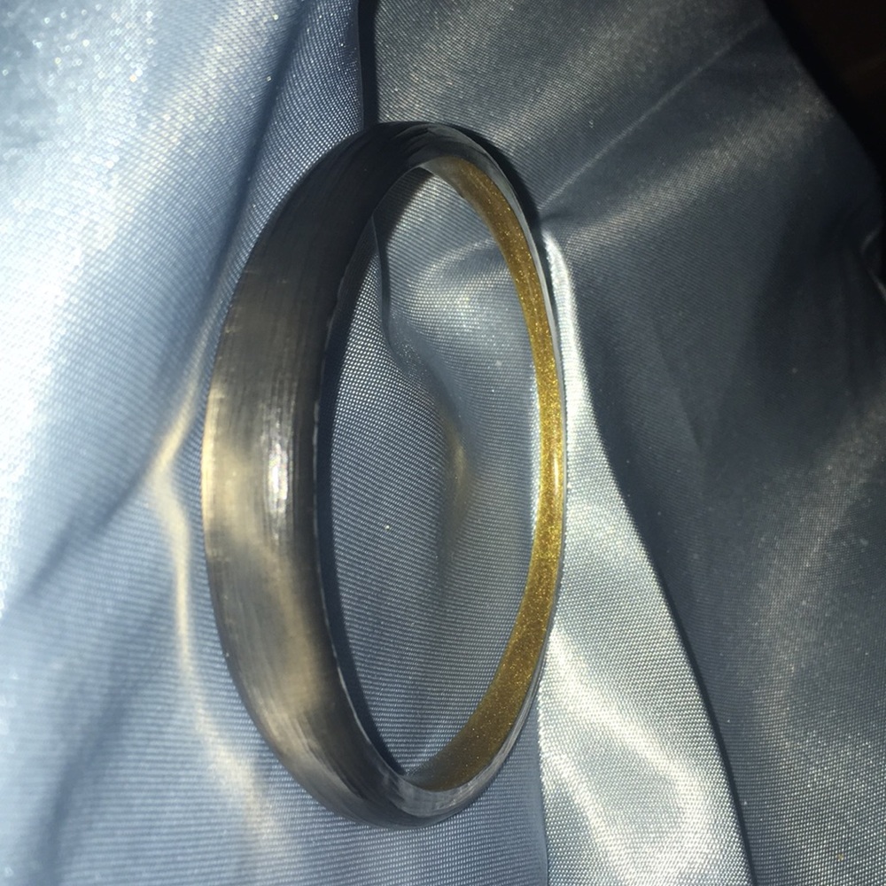 Alexis Bittar tapered bangle gray gunmetal